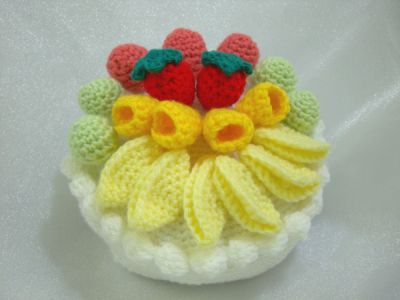 手鉤毛冷編織蛋糕材料包-CC1001