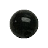 8mm Black Round Beads Eyes