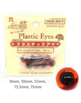Hamanaka H430-304透明琥珀色手縫水晶眼