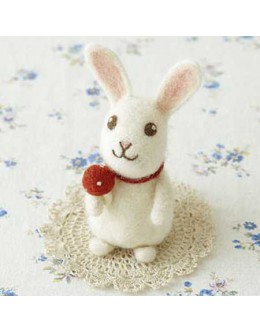  [73-964] Clover 羊毛氈材料包 – 可愛小白兔