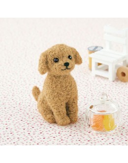 [H441-421] Hamanaka 羊毛氈材料包 - 玩具貴婦犬
