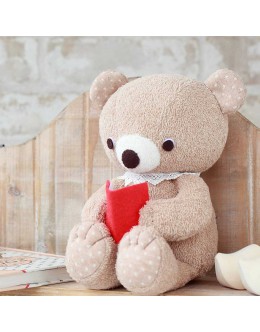 Hamanaka H434-025 有機棉系列閱讀熊寶寶手縫材料包