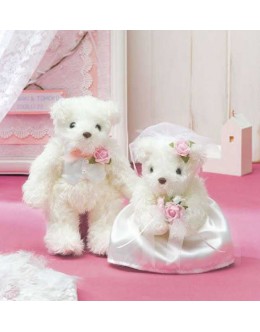 Panami TW-1 婚禮白熊手縫材料包(粉紅)